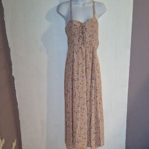 Pink Spaghetti Strap Maxi Sundress for Casual Occasions